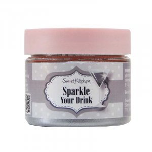 Drikkeglitter - Sparkle Your Drink - Sølv - SweetKitchen - 10 g Drikkeglitter - Sparkle Your Drink - Sølv - SweetKitchen - 10 g