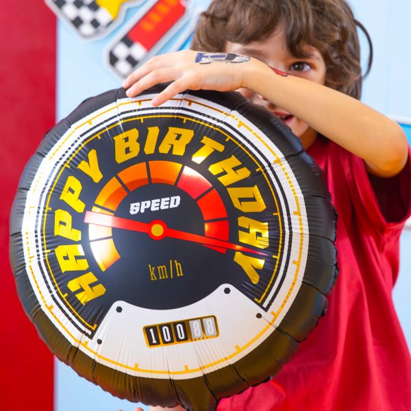 Folieballong - Racing - Speedometer - 45 cm