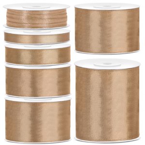 Satengbånd - Gull - 25 m Satengbånd - Gull - 25 m