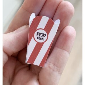 Popcornbokser - 6 stk - Julenissen flytter inn