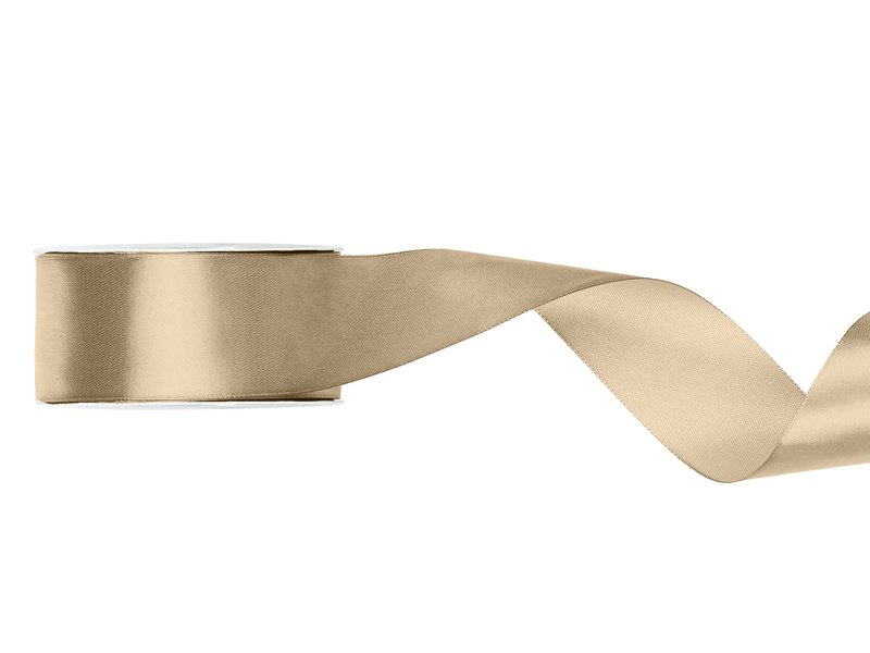 Satengbånd – Kaldt gull – (Bredde: 38 mm) – 25 meter