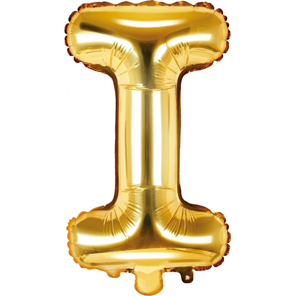 Bokstavballonger – Gull – 35 cm – Bokstav: I – Bokstavballonger, Ballonger