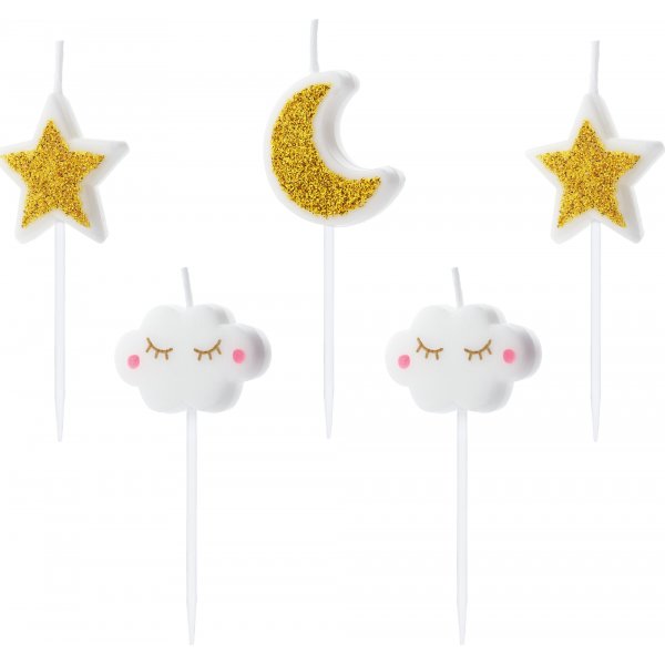 Kakelys - Liten stjerne - 5-pakning Kakelys - Liten stjerne - 5-pakning