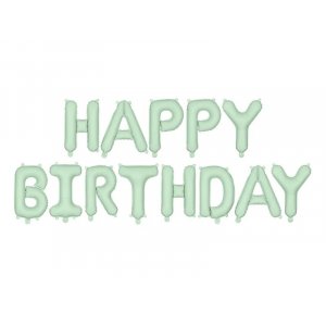 Ballonggirlande - Gratulerer med dagen - Mint Ballonggirlande - Gratulerer med dagen - Mint