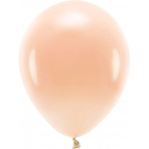 Ensfargede ballonger - �ko 30 cm - Fersken - 10-pakning
