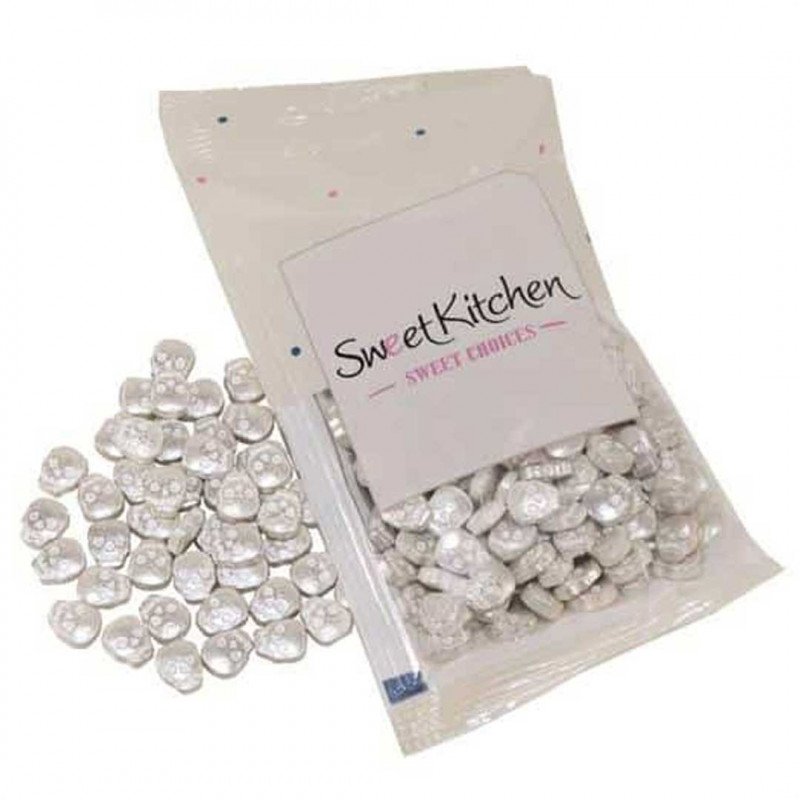Strøssel - Hodeskaller - Sølv - SweetKitchen - 35g - Strøssel, Sprinkles