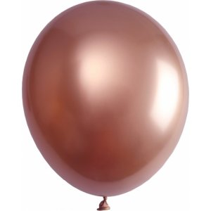 Ballonger - Metalliske - Rosegull - 6-pakning - 30 cm