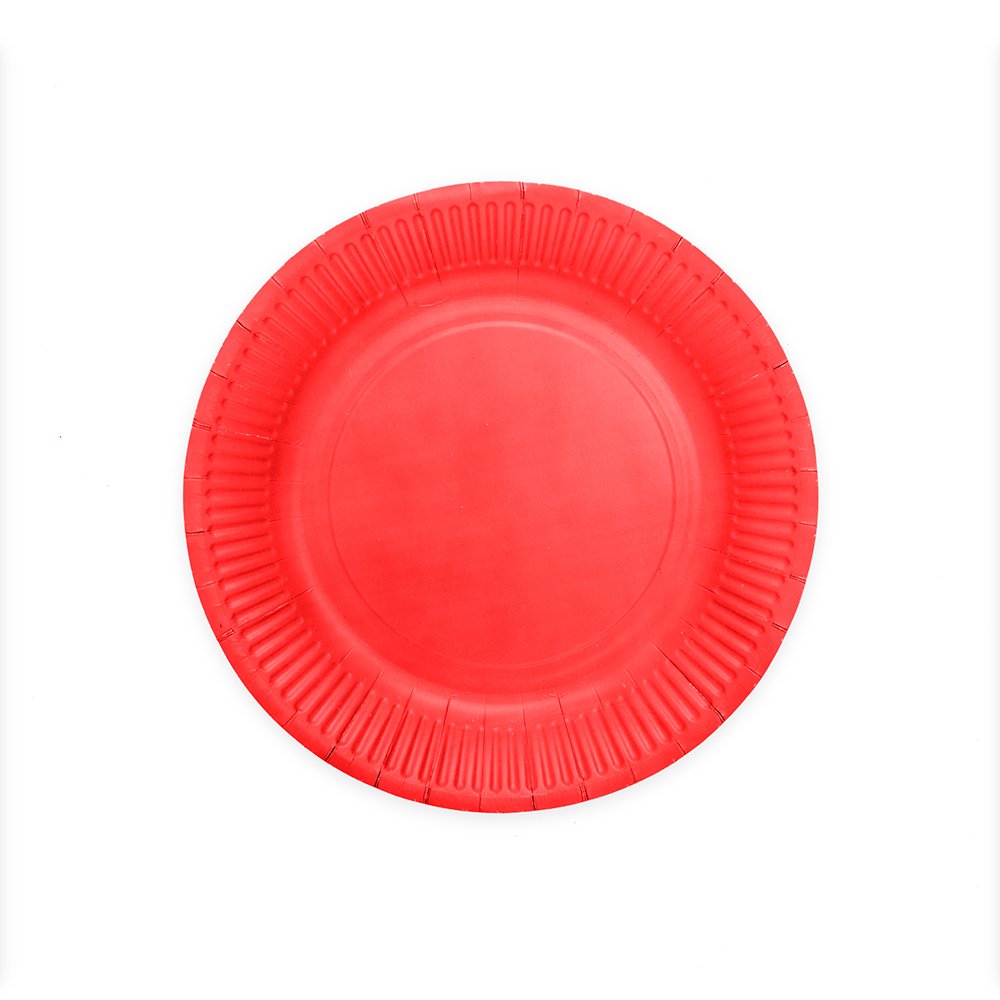 Papirtallerkener – Røde – 23 cm – 8-pakning – Papirtallerkener, Borddekking