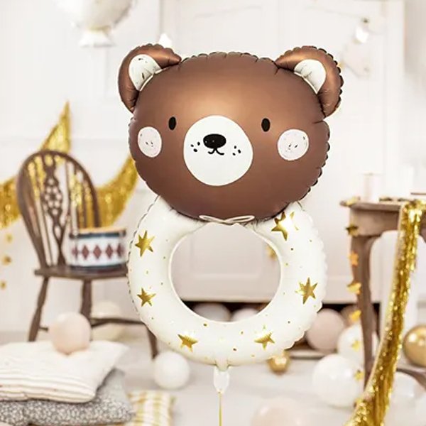 Folieballong - Rangle - Teddybjørn Folieballong - Rangle - Teddybjørn
