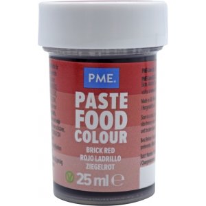 Pastafarge - Teglrød - PME - 25 g Pastafarge - Teglrød - PME - 25 g