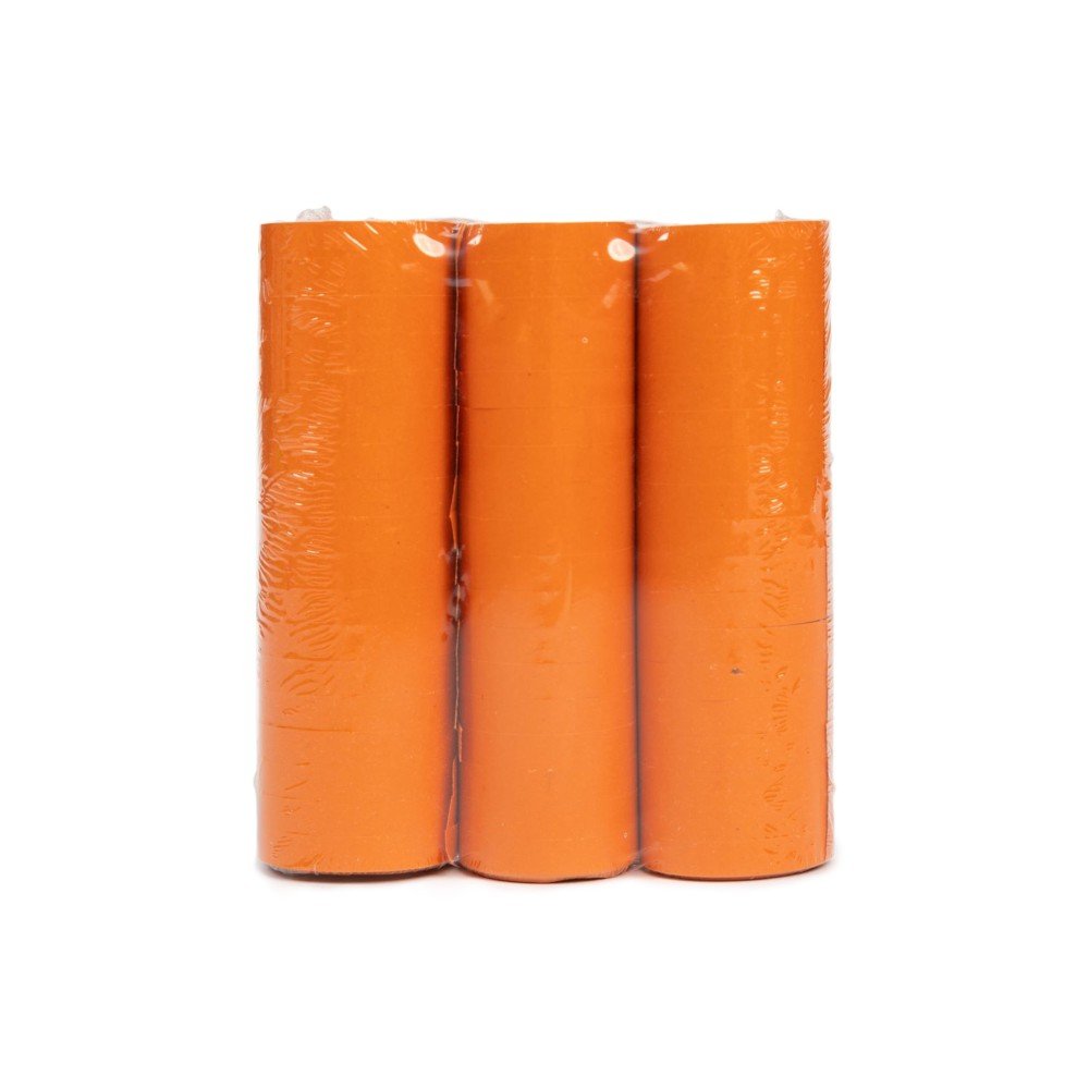 Serpentiner – Oransje – 18×4 m – 3-pakning – Serpentiner, Små dekorasjoner