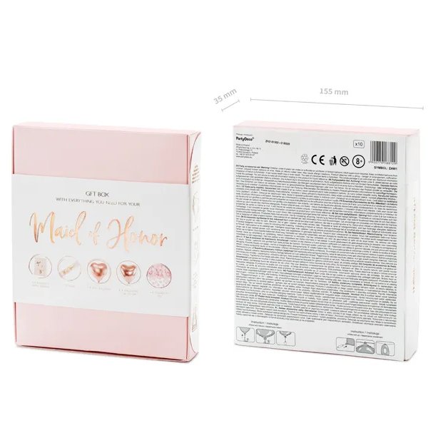 Festboks - Brudepike - Rosa/Roségull Festboks - Brudepike - Rosa/Roségull