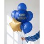 Folieballong - Gratulerer med dagen - Marineblå Folieballong - Gratulerer med dagen - Marineblå