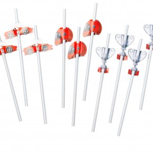 Papirsugerr - Slvfolie Racing 10-pakning (19 cm)