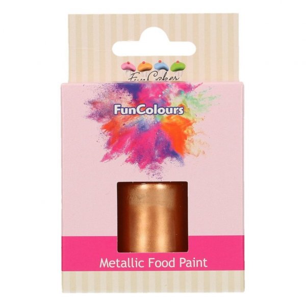 Spiselig farge - FunCakes - Metallisk kobber - 30 ml Spiselig farge - FunCakes - Metallisk kobber - 30 ml