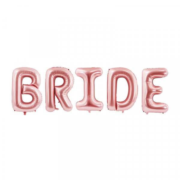 Bokstavballonger - BRUD - Roségull Bokstavballonger - BRUD - Roségull