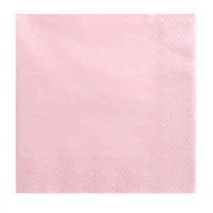 Servietter - Lys rosa - 20-pakning