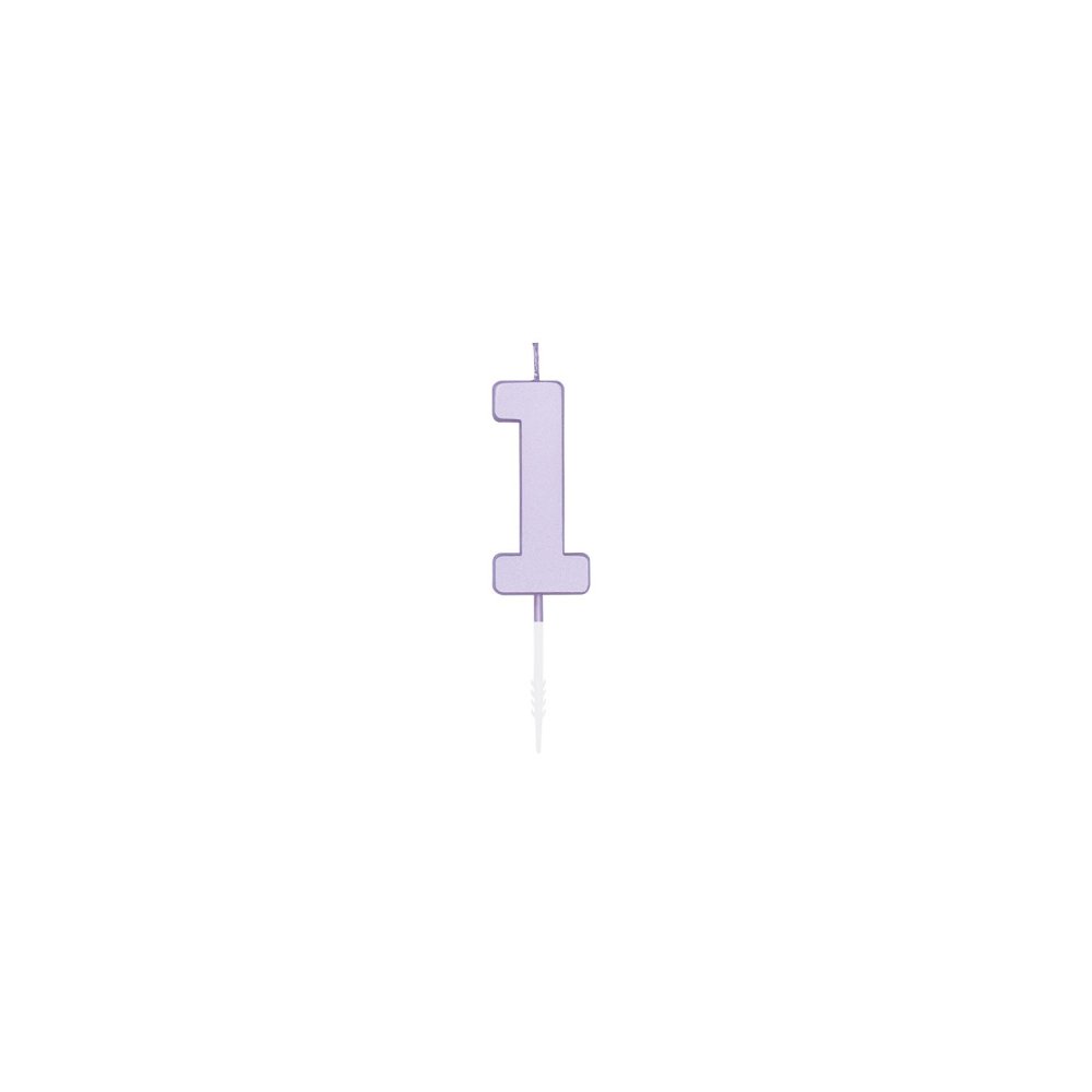 Kakelys – Pastell lilla – 4,5 cm – Kakelys, Kakepynt til fester