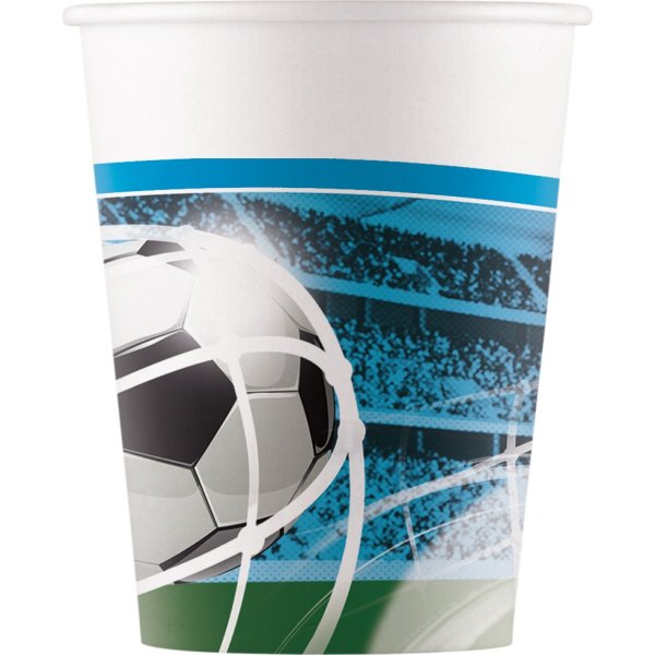 Papirkopper - Fotball - Fans - 8-pakning Papirkopper - Fotball - Fans - 8-pakning