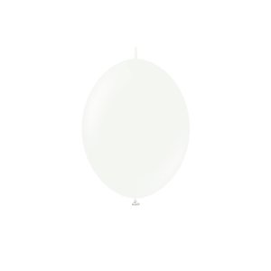 Lateksballonger - K-Link - Hvite - 13 cm - 50-pakning