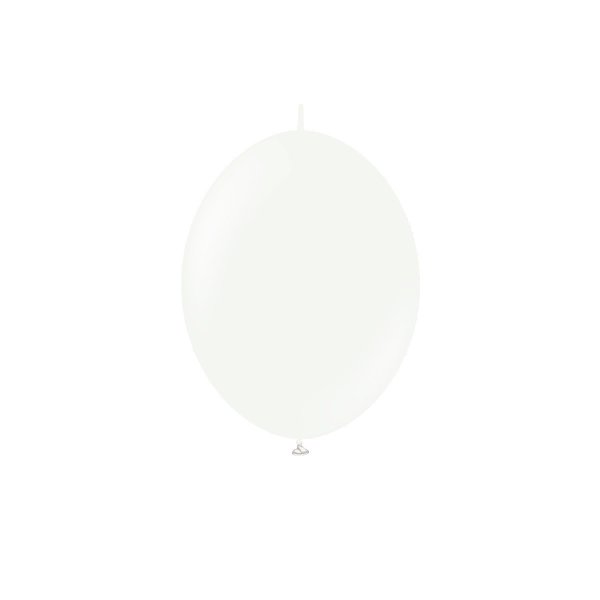 Lateksballonger - K-Link - Hvite - 13 cm - 50-pakning Lateksballonger - K-Link - Hvite - 13 cm - 50-pakning