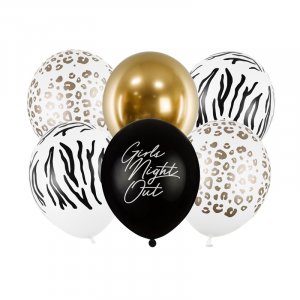 Ballongbukett - Jentekveld - 6-pakning