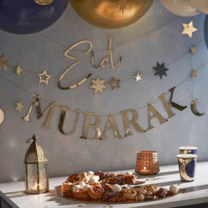 Girlander - Eid Mubarak - Gull Girlander - Eid Mubarak - Gull