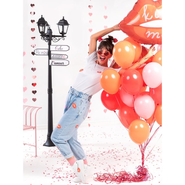 Konfetti - Hjerter - Lys rosa - 15 g