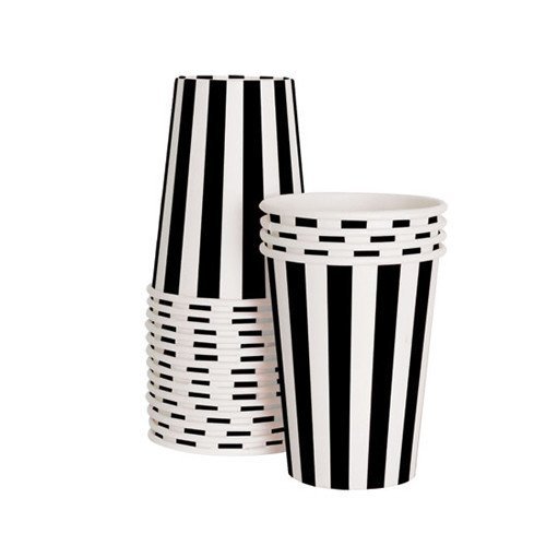 Papirkopper - Black Tie - 12-pakning