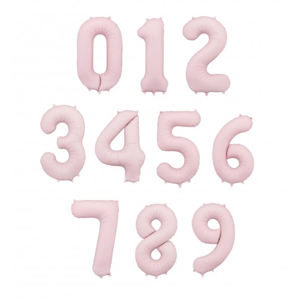 Tallballong - Lys rosa pastell - 86 cm