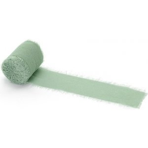 Chiffonbånd - 40 mm - Pistasjgrønn - 3-pakning à 5 m Chiffonbånd - 40 mm - Pistasjgrønn - 3-pakning à 5 m