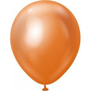 Ballonger ensfarget - Premium 30 cm - Kobberkrom
