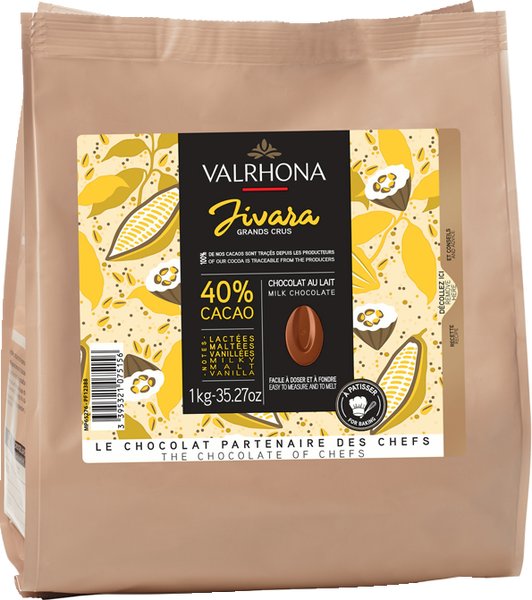 Melkesjokolade - Jivara - 1 kg - Valrhona