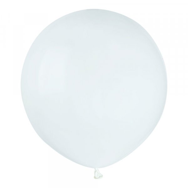 Runde store ballonger - Hvite - 48 cm - 10-pakning