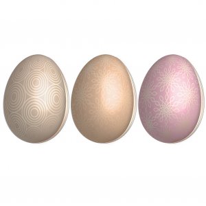 Påskeegg - 3-pakning - Rosa/Gull Metallic Påskeegg - 3-pakning - Rosa/Gull Metallic