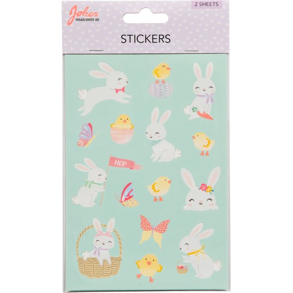 Klistremerker til pskekort - 2 ark