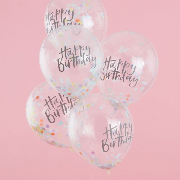 Konfettiballonger - Pastel party