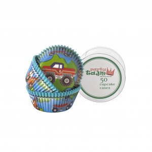 Cupcake-former - Biler - 50-pakning