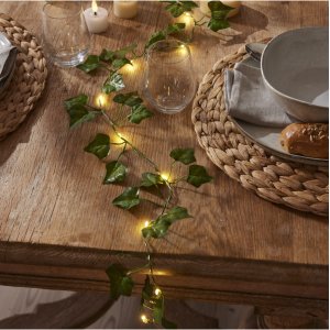 Blomsterkirlander - Skinnende efy - 2m