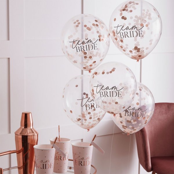Konfettiballonger - Blush hen