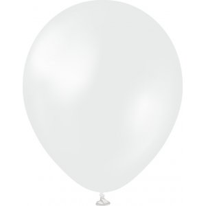 Ballonger ensfargede - Premium 30 cm - Opaque Satin Snow White