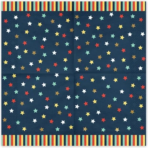 Servietter - Stjerne - 12-pakning