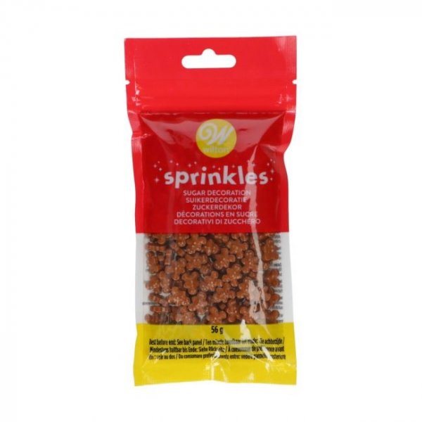 Wilton Sprinkles - Pepperkakemenn 3D - 56g Wilton Sprinkles - Pepperkakemenn 3D - 56g