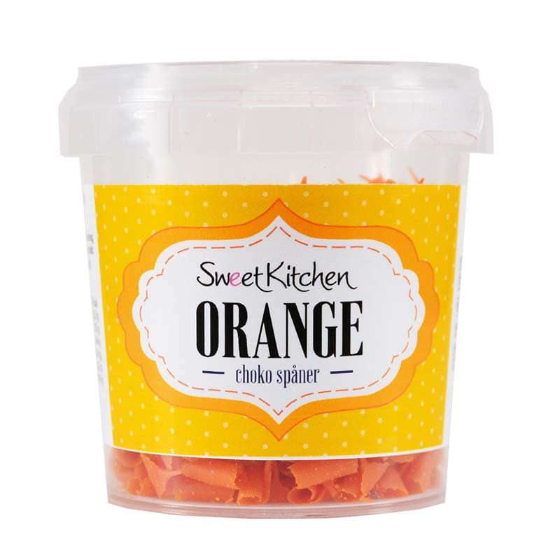 Sjokoladebiter - Appelsinsmak - Appelsin - SweetKitchen - 35g - Sjokoladeperler, Sprinkles