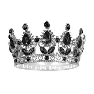 Kaketopper - Krone - Svart - 10 cm