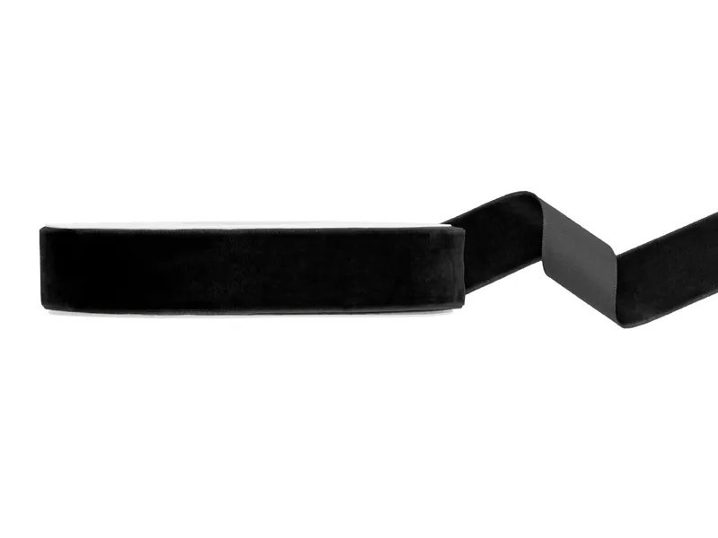 Velourtape - 10 m - Svart - 25 mm - Bånd, Bånd og snorer til bryllup