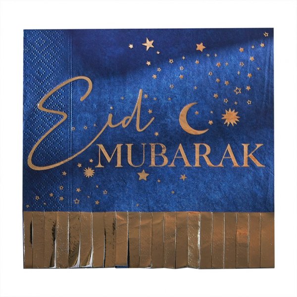 Servietter - Eid Mubarak - 16-pakning