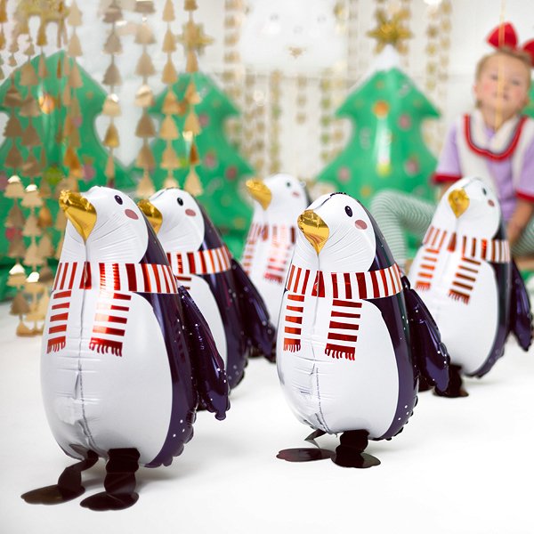 Folieballong - Pingvin med skjerf Folieballong - Pingvin med skjerf