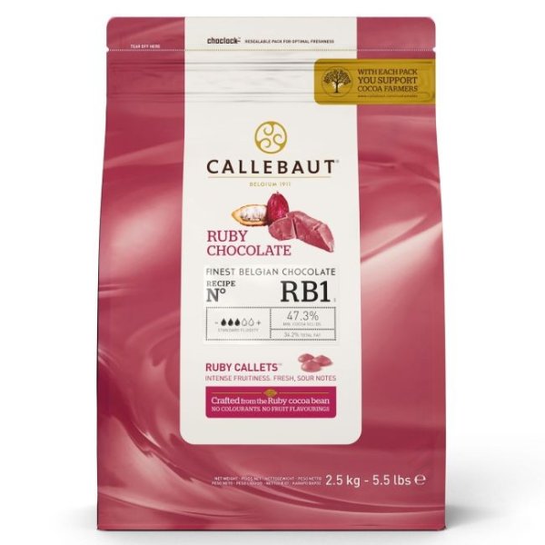 Sjokolade - Ruby RB2 - Callebaut - 2,5 kg Sjokolade - Ruby RB2 - Callebaut - 2,5 kg