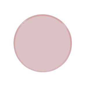 Papirtallerkener - Pudderrosa - 6-pakning Papirtallerkener - Pudderrosa - 6-pakning